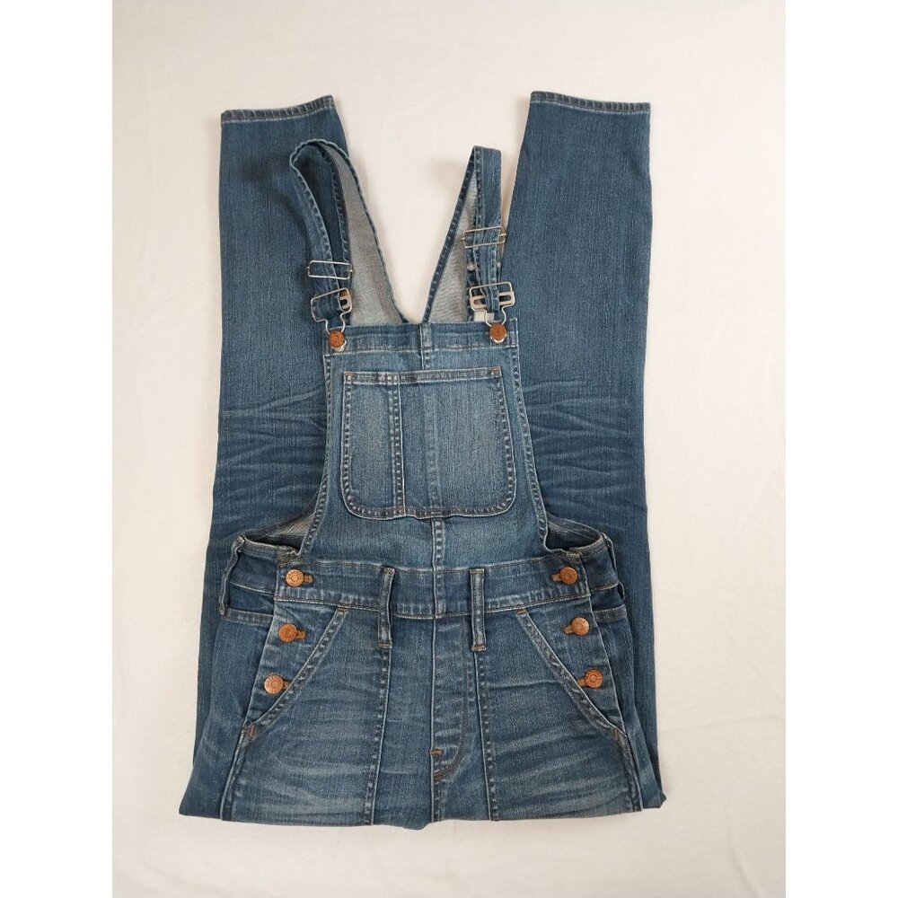 Madewell Skinny Denim Overalls Womens XS Adjustable Coveralls - Picture 5 of 16